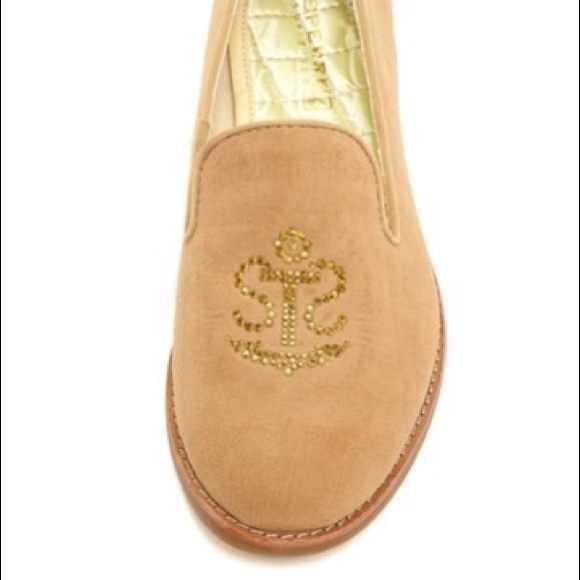 🌟HOST PICK🌟 S⚓️S⛵️Sand Suede Leather Sperry Jeweled Loafer - Picture 2 of 15